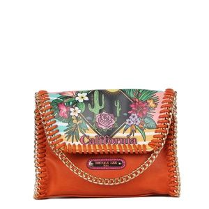 NICOLE LEE EXCLUSIVE PRINT CHAIN CROSSBODY BAG